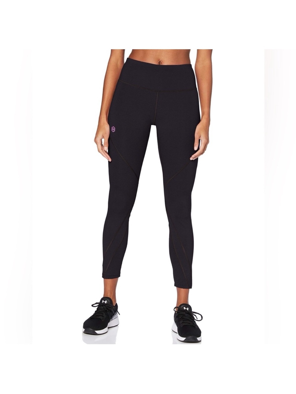 Under Armour Black Cropped High-Rise Leggings